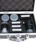 Ultimate Telescope Accessory Kit with 1.25 Inch Plossl Eyepieces, 4 Filters, and 2x Barlow Lens in aluminum case