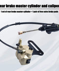 Plug And Play 12mm Rear Disc Hydraulic Brake Master Cylinder Caliper Kit For Dirt Bikes Fits 70cc To 150cc Models