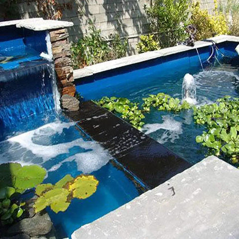 Sky Blue Non-Toxic Pond Shield Epoxy Paint 1.5-Quart With Self Priming Waterproof Underwater Safe For Fish And Plants Handles Hot