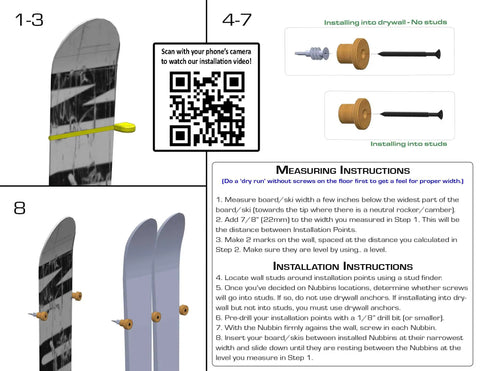 Keep Your Winter Setup Clean With These Sick Bamboo Flush Ski Wall Mount And Snowboard Rack Solutions Solid Space Saving Storage That Holds Boards Flat Against The Wall While You Rip instructions for installing bamboo ski wall mount rack.