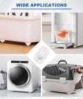 Wide applications of self adhesive mini caster wheels for kitchen appliances, showing use with small cabinets and containers