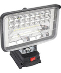Mingzhe Cordless LED Flood Light 50W with USB Ports featuring a sturdy black casing and adjustable base.