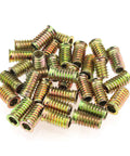 Heavy-Duty 5/16-18 Threaded Inserts for Wood Furniture With Hex Wrench, 25mm Length, Zinc Plated Carbon Steel, 26-Piece Set
