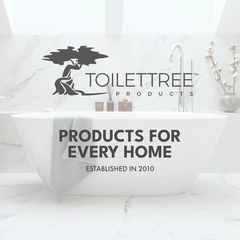 Black Toilet Brush And Plunger Combo With Killer Suction And Sturdy Bristles For No Sweat Clog Removal Plus Straight Up Bathroom Deep Cleaning Freshness In Black displayed in a modern bathroom setting.