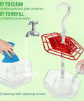 Two Pack Outdoor Hanging Hummingbird Feeders 16 Ounce Capacity With 30 Bee Proof And Leak Proof Feeding Ports Easy Clean
