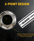 Five Eighth Inch Swivel Magnetic Spark Plug Socket Three Eighth Inch Drive Six Inch Length Thin Wall Spark Plug Removal Tool 360 Degree Swivel Enhanced Magnetic Six Point Design Cr V Steel 6-point socket