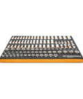 104 Piece Three Eighths Inch Drive Master Metric Socket Set With Foam Storage Tray Includes 6 And 12 Point Sockets In Standard And Deep