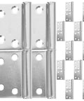 Flag Shaped Door Hinges Set Heavy Duty Stainless Steel Lift Off Hinges 6 Pairs Detachable And Rust Resistant