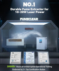 Industrial Laser Fume Extractor With H13 HEPA Filtration Designed For Active Soldering Workspaces, durable design showcasing fume management.