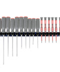 16.5 Inch Magnetic Aluminum Hand Tool Holder Rail Holds Up To 16 Screwdrivers Or Small Tools Mount Vertically Or Horizontally