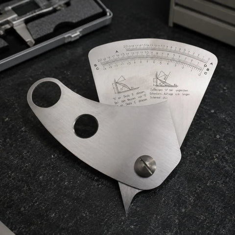 Stainless Steel Weld Gauge With Inch Scale For Fabrication And Weld Setup Rust Resistant Workshop Tool For Welders