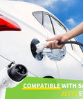 Premium Level 1 EV Charger With Slick Plug And Play Nema 5 15 Adapter, Durable J1772 Charging Cable charging EV.