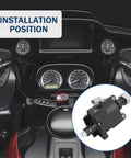 Harley Touring Ignition Switch Housing Replacement 71400012B-003 For Electra Glide Road Glide Street Glide Ultra Limited And Tri Glide 2014-2024 An Easy Install Aftermarket Part Built For Peak Reliability. Black ignition switch housing in Harley touring dashboard installation position