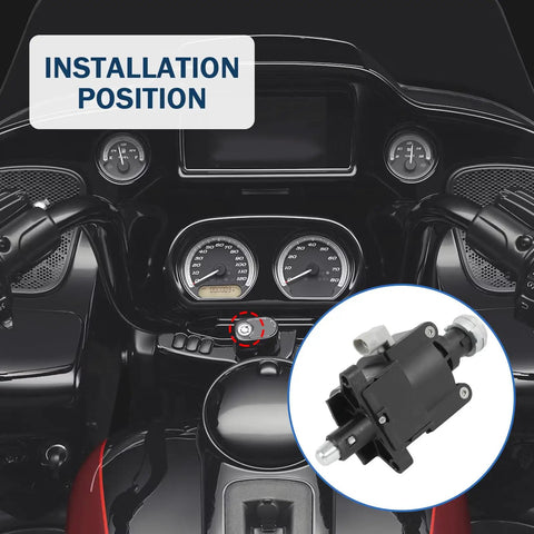 Harley Touring Ignition Switch Housing Replacement 71400012B-003 For Electra Glide Road Glide Street Glide Ultra Limited And Tri Glide 2014-2024 An Easy Install Aftermarket Part Built For Peak Reliability. Black ignition switch housing in Harley touring dashboard installation position