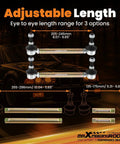 Front Adjustable Sway Bar End Links For BMW 3 Series E36 E46 E90 E91 E92 E93 M3 Beefed-Up Heavy Duty Steel Suspension Kit Direct Replacement With Adjustable Lengths 135-175mm 205-245mm 255-295mm, steel links shown with 205-245mm range