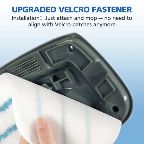 Six Pack Replacement Steam Mop Pads For ThermaPro 10 In 1 Steam Mop Velcro Design Fits Both Old And New Models Easy On Easy Off Cleaning Pads For Quick Spotless Floors