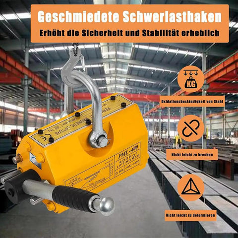 Haul Heavy Steel Without Breaking A Sweat Using This 600 Kg V Shaped Permanent Magnetic Lifter optimized for round bars and pipes.
