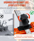 Pro Grade Drywall Cutter With Dual Bearing System Foldable Frame For Five Eighths To Twenty Four Inch Sheets Adjustable Sheetrock Tool With Carrying Bag And Ten Replacement Blades Precise Quarter Inch Three Eighths Inch Half Inch And Five Eighths Inch rotating lock detail