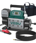 Heavy Duty 12V Rv Air Compressor And Tire Inflator With Auto Shut Off Rapid Digital Display Preset and Corded Electric Mount.