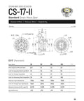 Technical diagram of Harmonic Drive Strain Wave Gear Reducer For Automation Robots And Stepper Motors CS-17-II