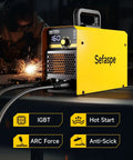 Dual Voltage Stick Welder With Digital Display And IGBT Inverter, 160A Arc Lift TIG Welding, visible welding sparks