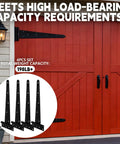Four Piece 16 Inch Heavy Duty T Hinges Rust Resistant Wrought Iron Shed Barn Gate Door Hardware Built Tough As Nails on red barn door.