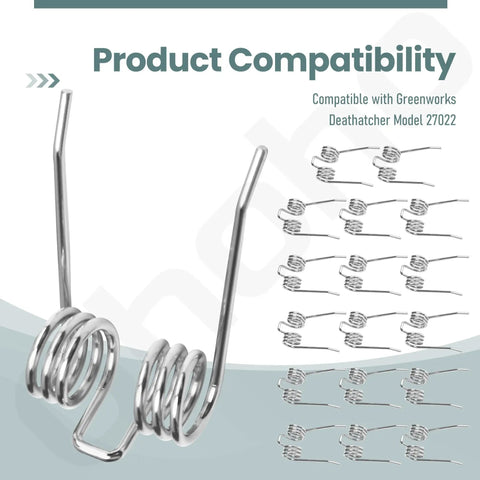 18 Pack Replacement Dethatcher Tines Compatible With Greenworks 27022 Corded Dethatcher Fourteen Inch Scarifier Rake Parts