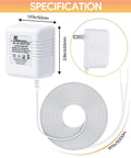24V Doorbell Transformer With 16.4 Ft C Wire Power Supply For Smart Doorbells That Play Nice With Nest Hello Wyze Eufy SkyBell Arlo