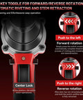 Cordless Rivet Gun Tool Compatible With 18V Max Battery Brushless Automatic Riveter toggle and rotation controls