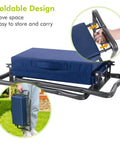 Heavy Duty Garden Kneeler Seat And Gardening Stool With Thick Detachable Kneeling Pad, Fold And Go Design, Easy To Store, 330 Lb Capacity