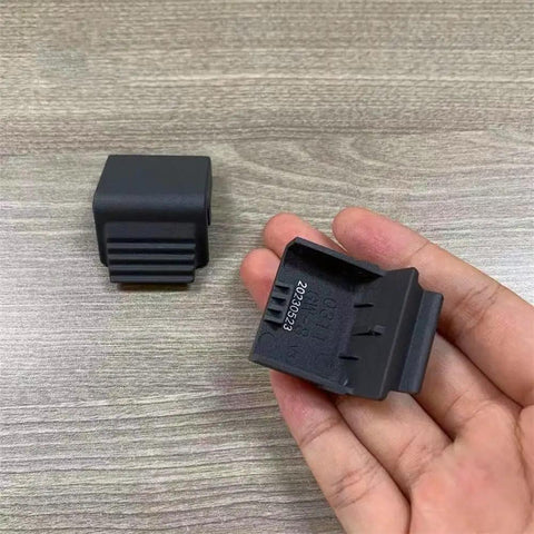 Heavy Duty Front Fastener For Agricultural Drone Battery Mount, rugged black clips held in hand, compatible with T10 T25 T30 models.