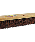 24 Inch Push Broom Head With Stiff Bristles For Tough As Nails Indoor Outdoor Cleaning Attaches To Any Standard Handle