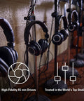 M50X Pro Studio Headphones With Detachable Cable Black Studio Grade Sound That Pros Rave About headphone lineup in studio