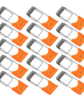 200 Pcs Orange Recessed Lighting Spring Clips for Panel Downlights and Ceiling Lights, rock solid snap clamp clips.