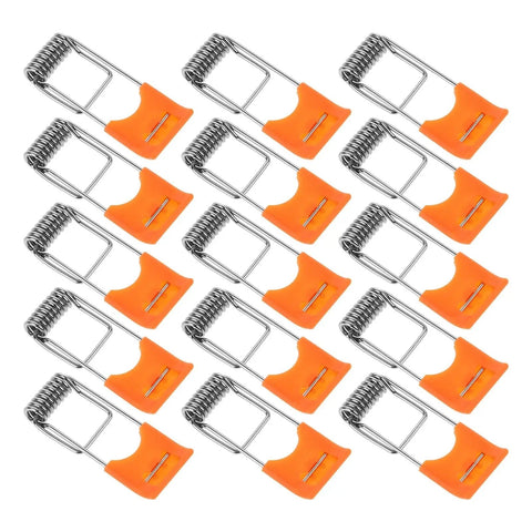 200 Pcs Orange Recessed Lighting Spring Clips for Panel Downlights and Ceiling Lights, rock solid snap clamp clips.
