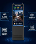 55 Inch Outdoor Digital Signage Kiosk With 3000 Nits Sun Crushing Lcd Display Ip66 Waterproof Rock Solid Frame Vandal Resistance Tough As Nails Panel, featuring parking availability display.