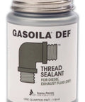 Diesel Exhaust Fluid DEF Thread Sealant With Brush Quarter Pint Built To Last Sealant jar front view