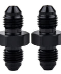 4AN Female To 4AN Male Swivel Fittings Aluminum 2 Pack Heavy Duty AN Fittings For High Pressure Hoses Black Anodized Finish Ideal For Automotive Car Trucks Rigs And Custom Builds, black anodized aluminum fittings