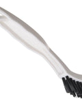 Flo Pac Grout Brush With Nylon Bristles For Tight Grout Lines And Seams 8 Inch Angled Handle For Easy Scrubbing In Bathroom And Kitchen Tile White For Tile Surfaces
