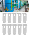 62mm Tongue Shape Steel Air Compressor Valve Plate Replacement Kit 10 Pcs for Medium Sized Cylinders