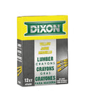 Packaging of Yellow Lumber Marking Crayons Hex Shaped 4.5 Inch By 0.5 Inch 12 Pack For Woodworking And Construction Grip Friendly
