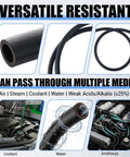 Versatile Prime Grade Epdm Heater Hose For Radiator Cooling Systems, 3/8 Inch Inner Diameter, flexible black tubing for coolant and water.