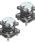 2 Pack Wheel Hub And Bearing Assembly 512384 For Nissan Sentra 2007 2012 2.0L L4 Rear With 4 Wheel ABS Easy Install Replacement Part Durable Steel Build