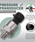 Heavy Duty 100 Psi Pressure Transducer Sensor With 1/8 Inch NPT 27 NPT Thread Stainless For Oil Fuel Air Water Pressure Harness
