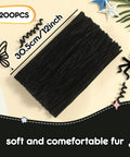 Multicolor Pipe Cleaners Chenille Stem Set 200 DIY Craft Supplies For Arts And Crafts School Projects And Festive Decor 10 Vibrant Colors With Soft Wire Cores And Durable Polyester Build, 200pcs black 30.5cm chenille stems