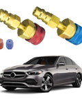 R1234YF To R134A AC Conversion Kit With Quick Coupler Adapters For High And Low Side, Chill Your Ride Refill Tool shown with car