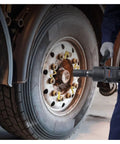 1 Inch Air Impact Wrench Delivers 2730 Ft Lbs Breakaway Torque As A Lightweight Heavy Duty Pneumatic Impact Gun using on truck tire.