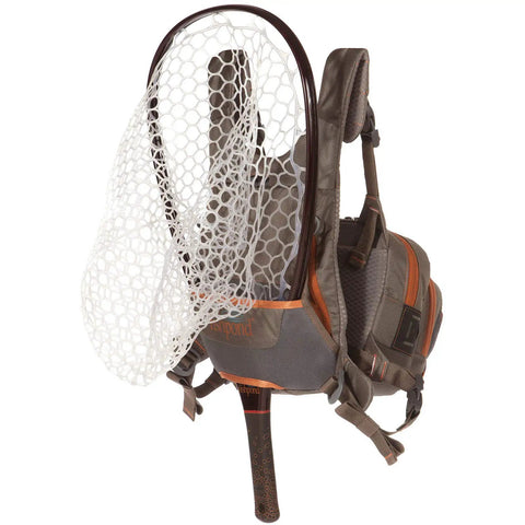 Cross Current Chest Pack For Fly Fishing Gear, Durable 210D Nylon Cyclepond Fabric with net attachment, universal fit.