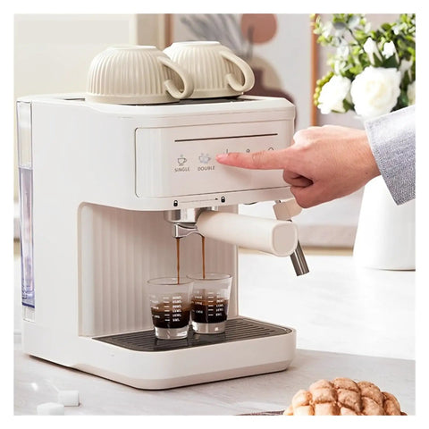 Kickstart Your Daily Hype With This Top Shelf Italian Espresso Coffee Maker featuring double shot extraction and sleek design.