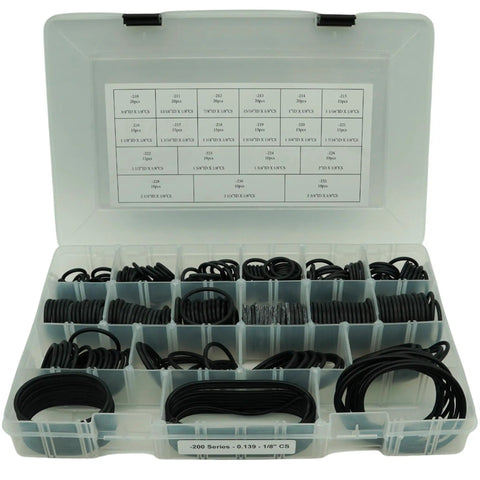 Max Truck O Ring Kit For Service Trucks And Hydraulic Repair, 70 And 90 Duro Buna N O Rings, 1,415 Piece Assortment